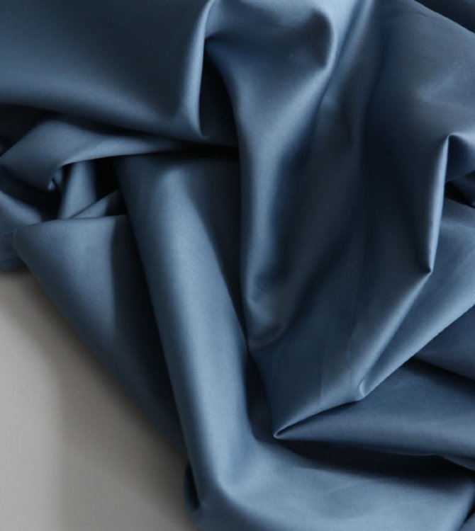 Ткань сатин в рулоне №24 (синий), (КНР, Хлопок 100%, пл. 130 гр/м²)