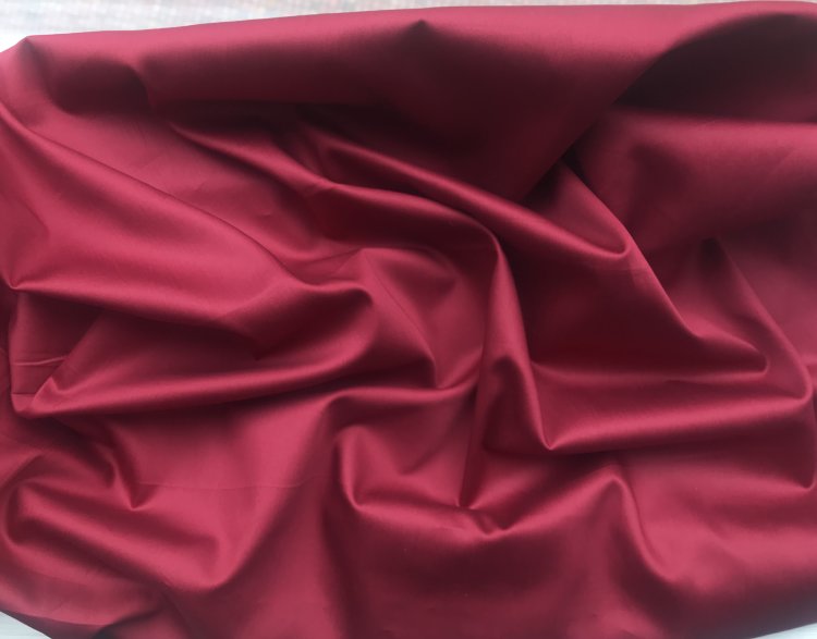 Ткань сатин в рулоне BGS039 (Biking Red), (КНР, Хлопок 100%, пл. 130 гр/м²)
