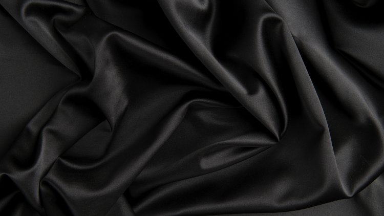 Ткань сатин в рулоне BLACK (КНР, Хлопок 100%, пл. 130 гр/м²)