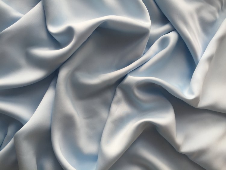 Ткань тенсель в рулоне H012 голубой (КНР, Тенсель 100%, пл. 124 гр/м² )