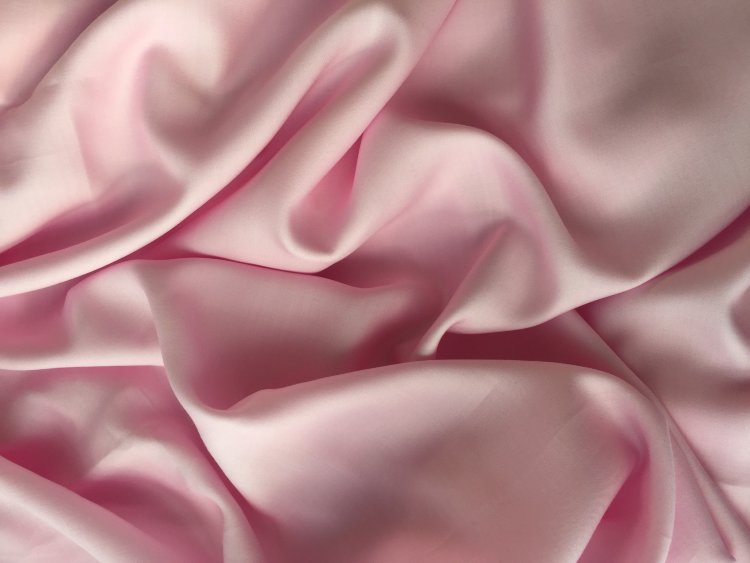 Ткань тенсель в рулоне H021 розовый 